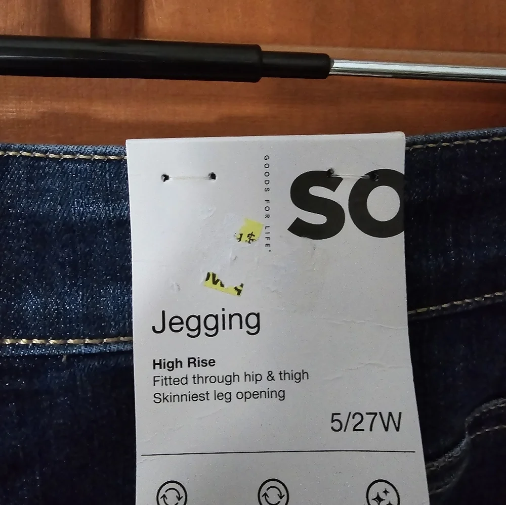 So high rise distressed skinny jegging  jeans sz 5/ 27 nwt - Picture 4 of 5